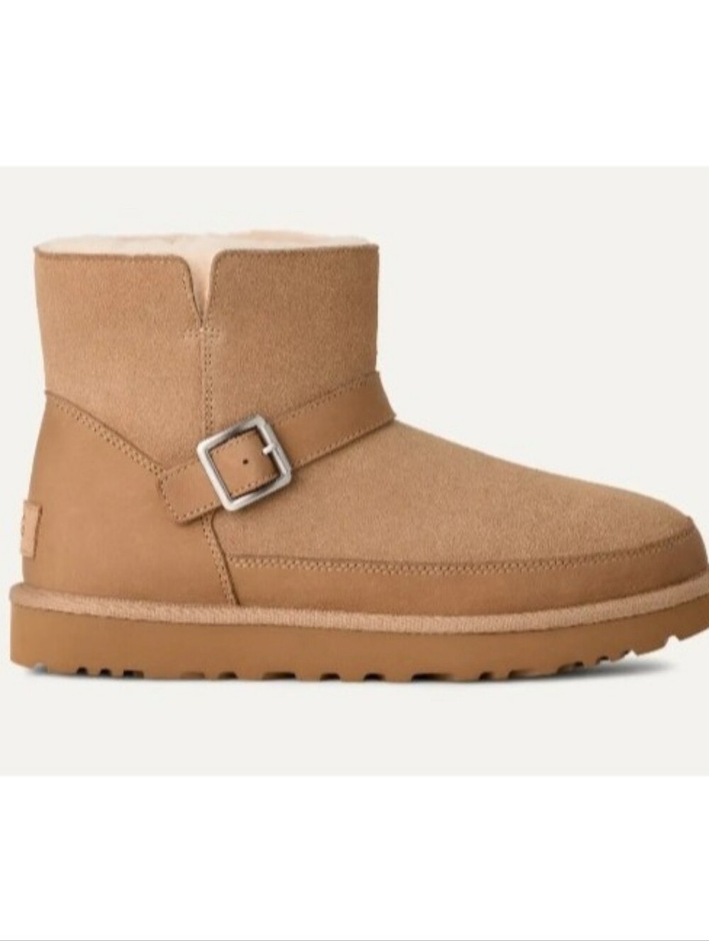 🤍 UGG Classic Mini Bellina belted tan shearling lined boots